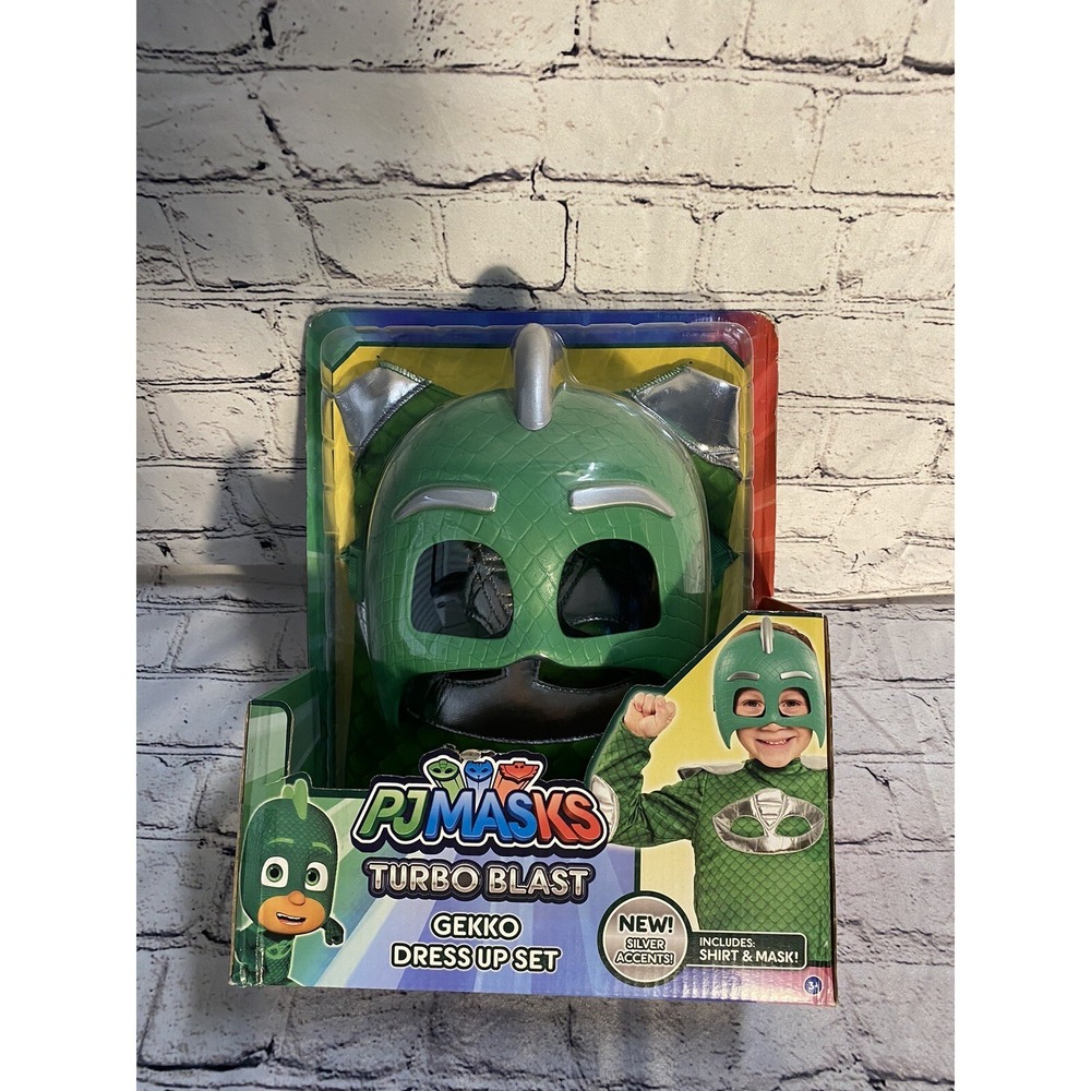 PJ Masks Turbo Blast Gekko Dress Up Set Costume Ages 3+ NEW NIP Free Shipping